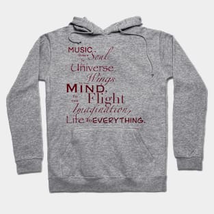 Music gives a soul Hoodie